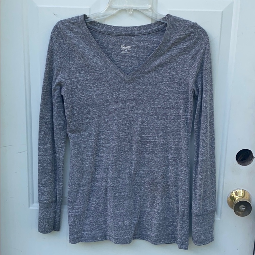Women’s Small Mossimo Long Sleeve Tee Gray